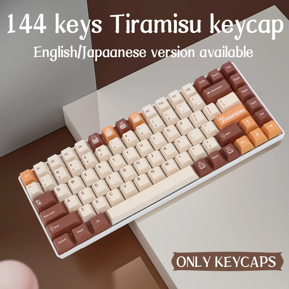 

GMK Tiramisu Keycaps Cherry Profile PBT Dye Sublimation Mechanical Keyboard Keycap For GMK MX Switch With 64 68 84 87 104