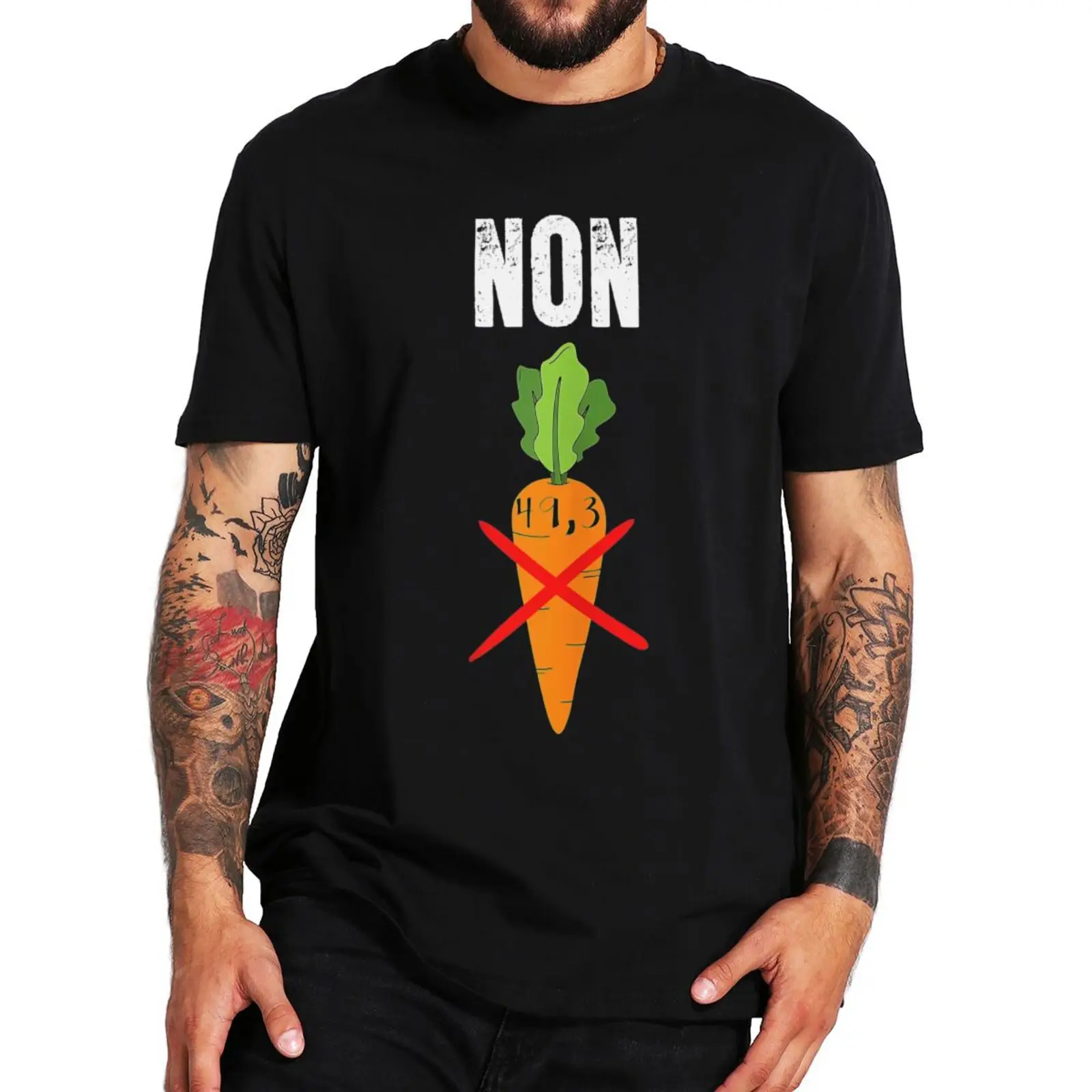 

Non 49.3 T Shirt French Anti Pension Delay Retirement Gift Short Sleeve100% Cotton Unisex Soft Oversized T-shirts EU Size