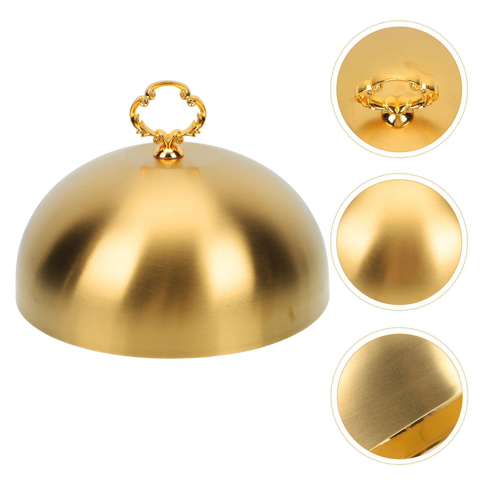 

Protective Case Stainless Steel Steak Cover Outdoor Accessories Steaming Dome Home Oil-proof Food