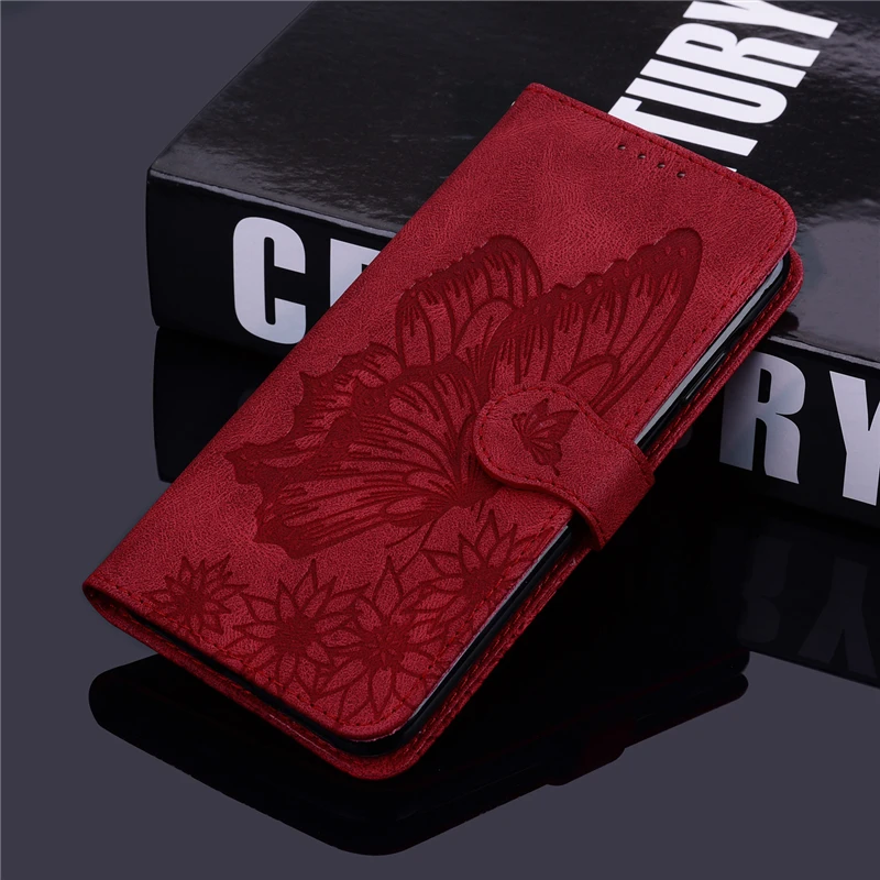 

Butterfly Luxury Case For Oppo Find X2 Lite Neo A17 F17 A5 A9 2020 A32 A52 A72 A33 A53 A73 Embossing Leather Flip Cover Case