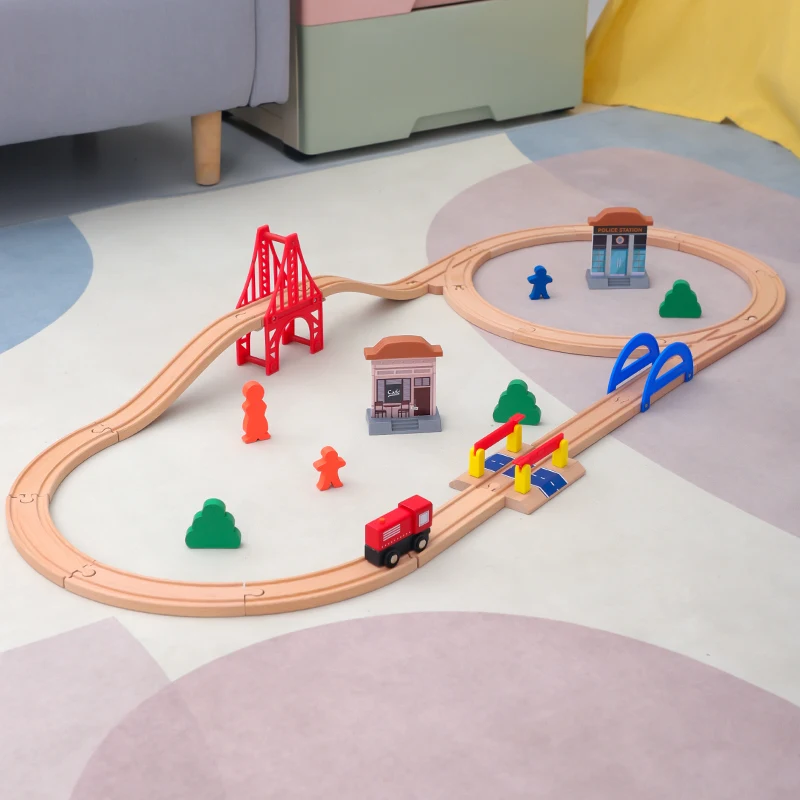 Все виды деревянных гоночных треков деревянная железная дорога железнодорожные