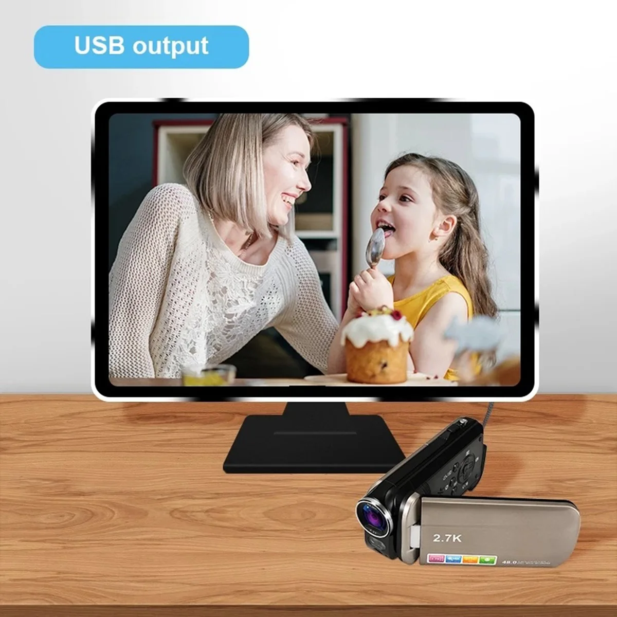 

2,7 K портативный телефон с 4,3-дюймовым планшетом, бытовая портативная цифровая камера с 18-мегапиксельным увеличением, 48 мегапикселей