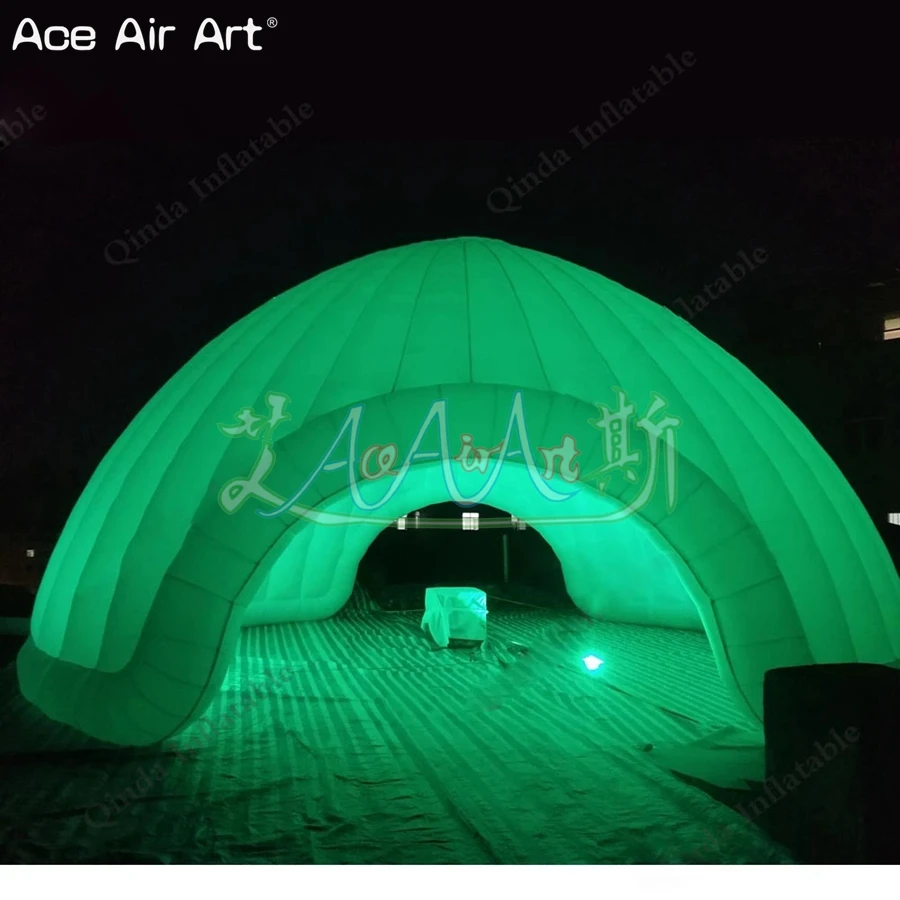 

Newest Advertising Blow Up Inflatable Camping Tent,5m/6m/8m Diameters Inflatable Igloo Tent With Led Light Made By Ace Air Art
