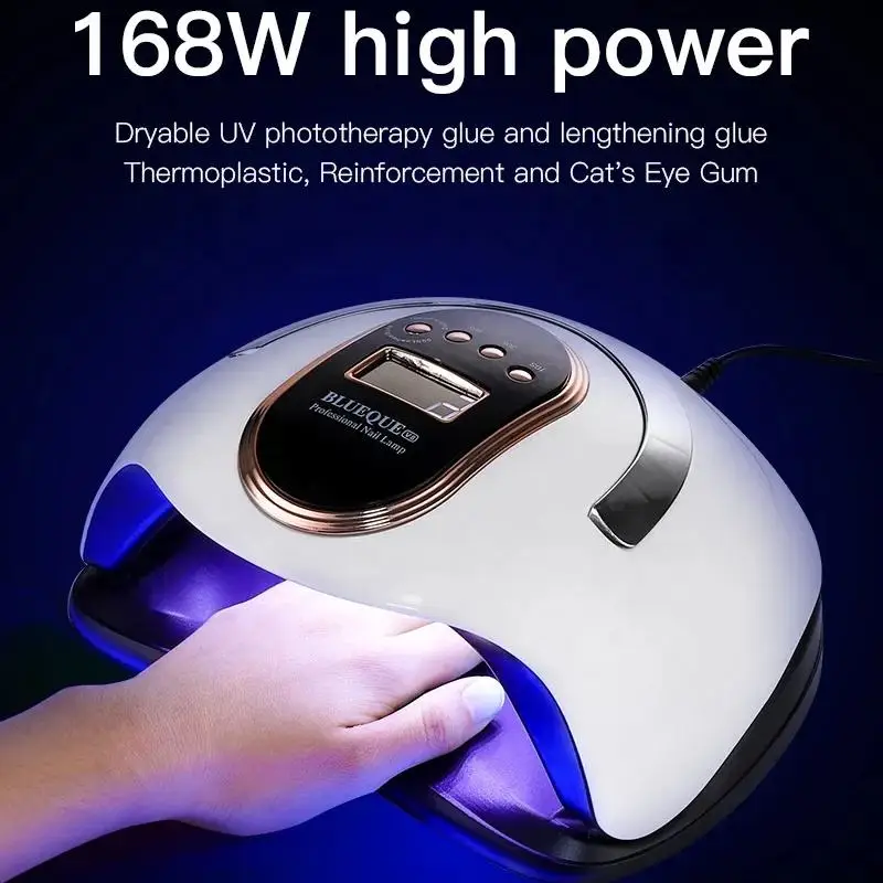 UV LED Nail Lamp Nail Dryer 36 LEDs Lamp 168W Quick Drying Nail Gel Polish Manicure Pedicure Professional Nail Salon Lamp Dryer