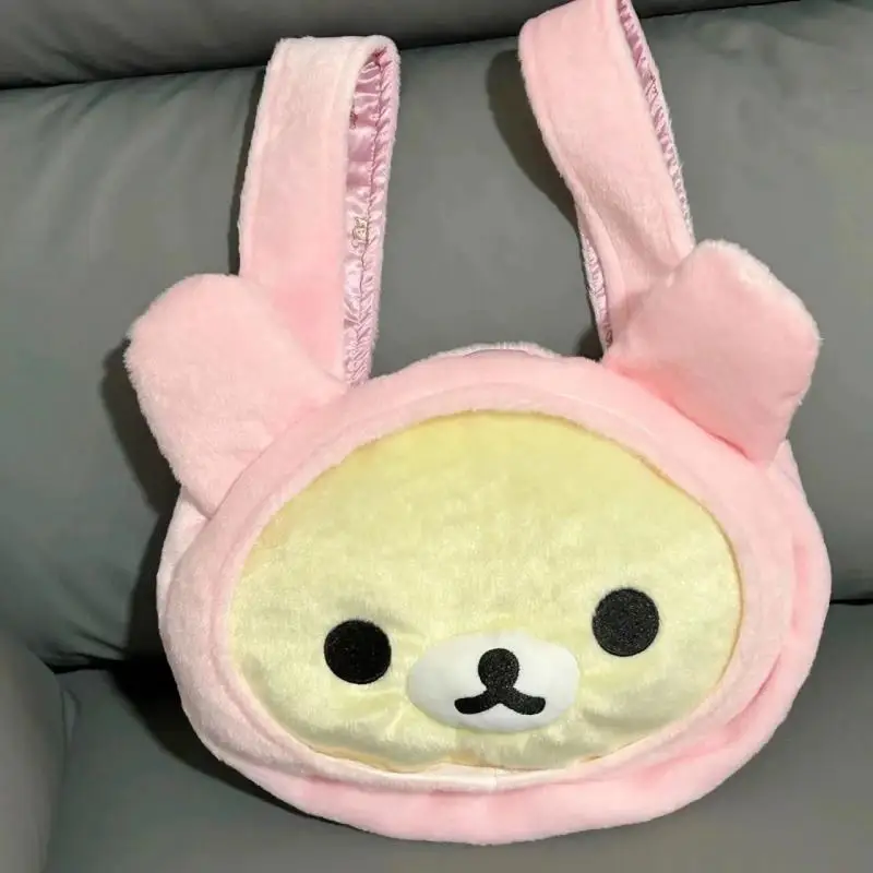 Kawaii Rilakkuma милая мультяшная сумка с сердечком для девочек большая вместительная