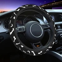 38cm car steering wheel covers bats black anti slip braid on the steering wheel cover car styling automobile accessory