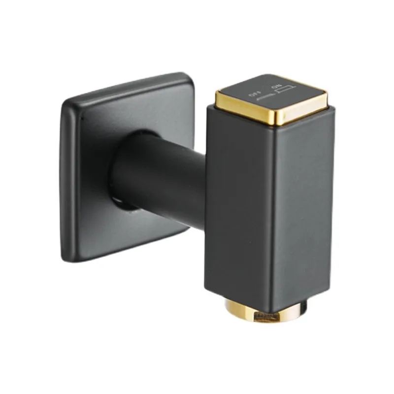 Настенный смеситель из меди полностью автоматический черный кран для стиральной