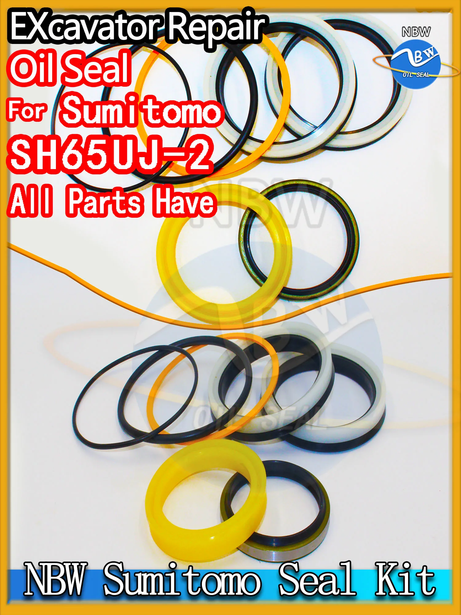 

For Sumitomo SH65UJ-2 Excavator Oil Seal Kit High Quality Repair SH65UJ 2 MOTOR Piston Rod Shaft Replacement Dust Bushing Blade
