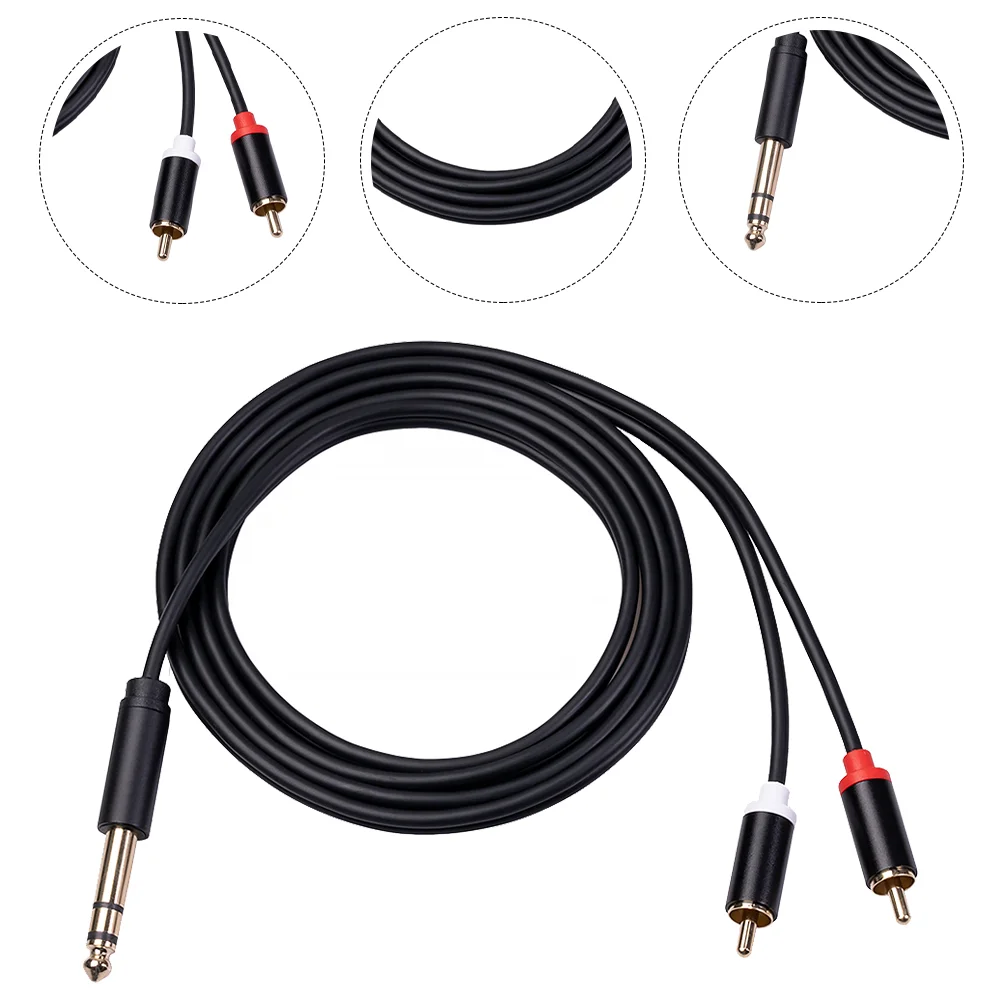 

RCA Male to 6.35mm Male Cable Audio Splitter Cable Audio Insert Cable