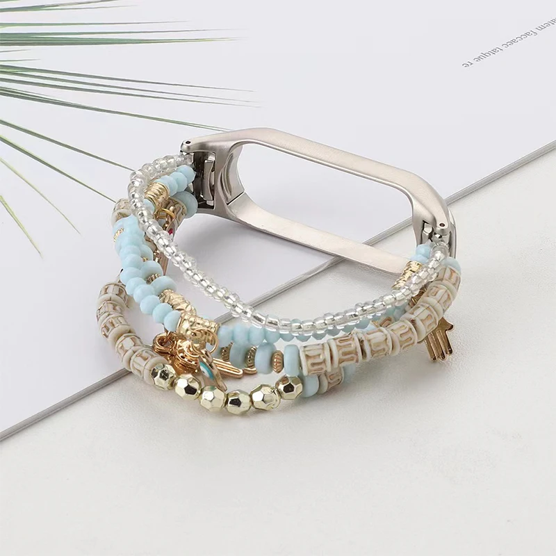 

Ремешок для ювелирных изделий xiaomi band 6 5 4 3, браслет для смарт-часов xiaomi mi band 3 4 5 6