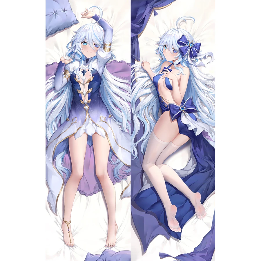 Наволочка для косплея Genshin Impact Furina Focalors обнимающая наволочка тела чехол Dakimakura с