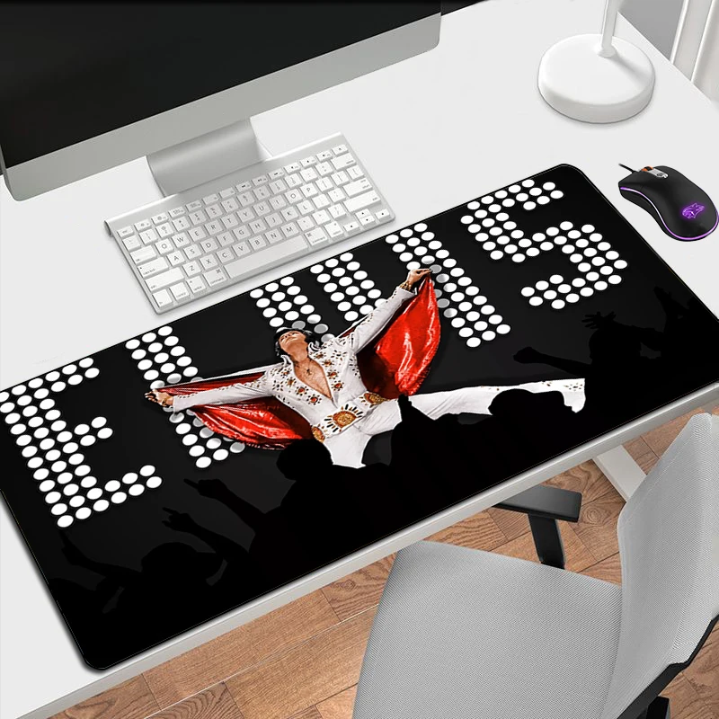 

Rock Mousepad Xxl Gaming Mouse Pad Elvis Pc Gamer Accessories Desk Mat Keyboard Large fashion Extended Protector Mice Keyboards