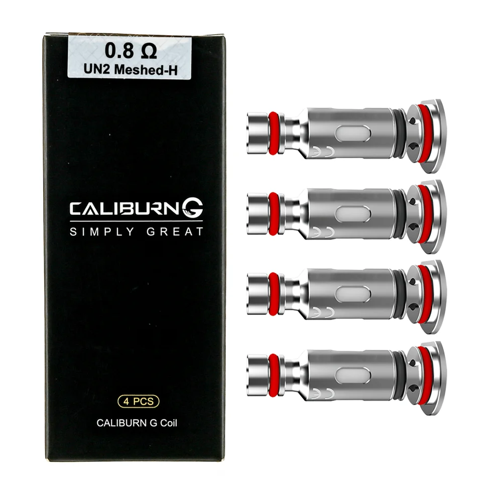 

4PCS CALIBURN G UN2 Coil Head VAPE Pod Cartridge CORE MESH-H 0.8ohm 1.0ohm Resistance Replacement Atomizing Core