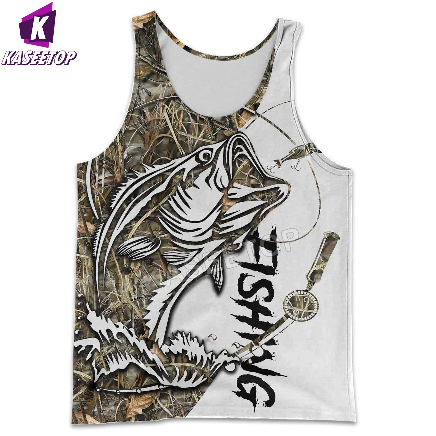 Мужские майки для карпа рыбалки охоты камуфляжный Летний жилет с 3D рисунком