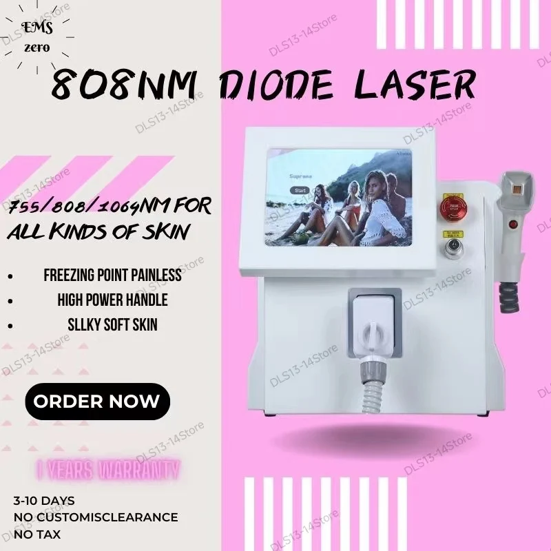 

Diode Laser Hair Removal Machine Ice Cooling System 808nm 755 1064 3 Wavelength Painless Laser Epilator