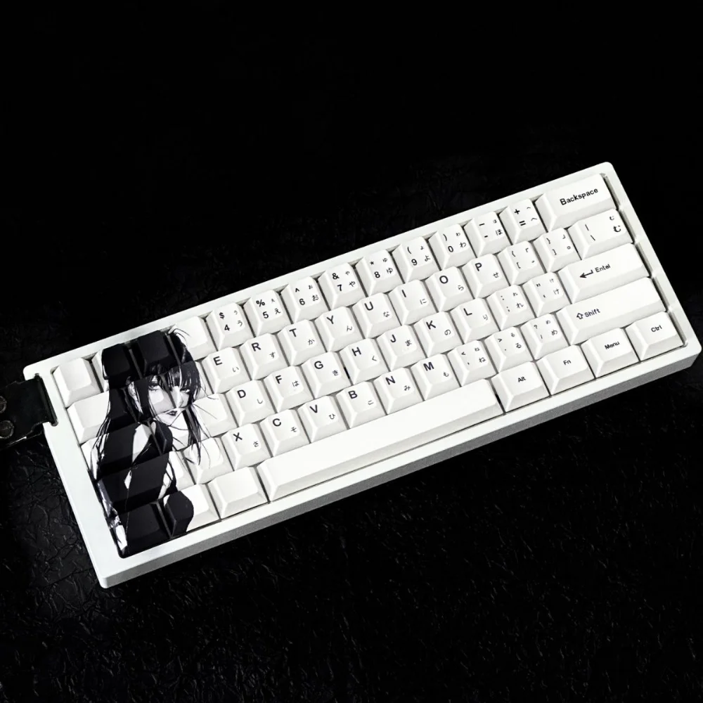 Бинарный аниме Cherry Key Cap Set PBT 129 Personality для MX Switch HI75 HI8 68 F99 104 64 Механическая