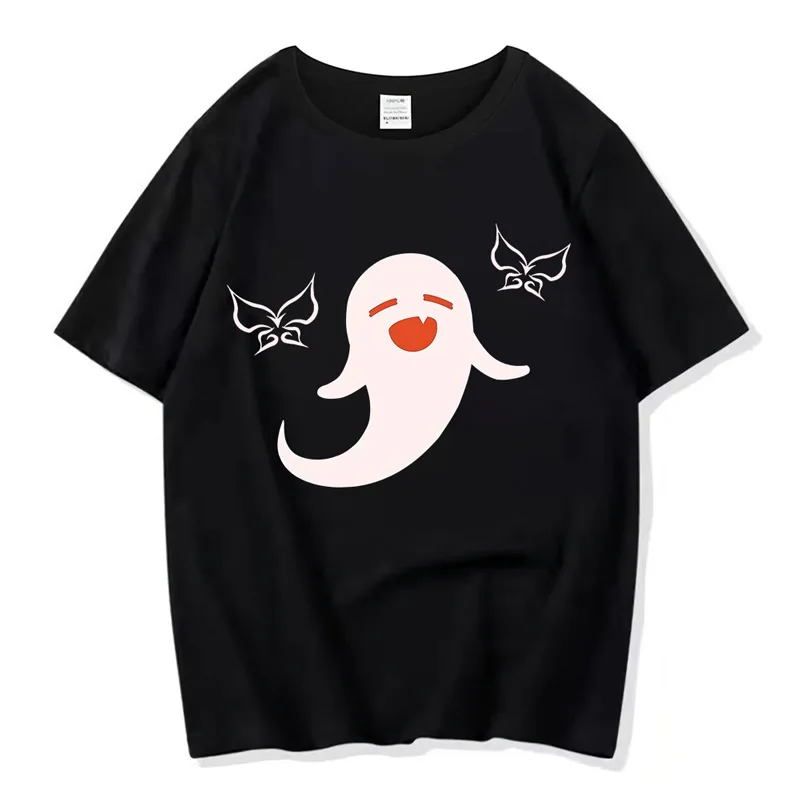 

Genshin Impact Hu Tao Cosplay T-shirt Men Girl Cotton t shirt Summer Short-sleeve Tees tops