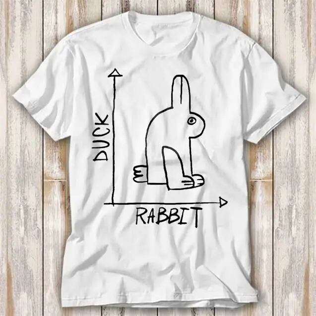 Забавная трендовая футболка с изображением утиного кролика Топ 4036