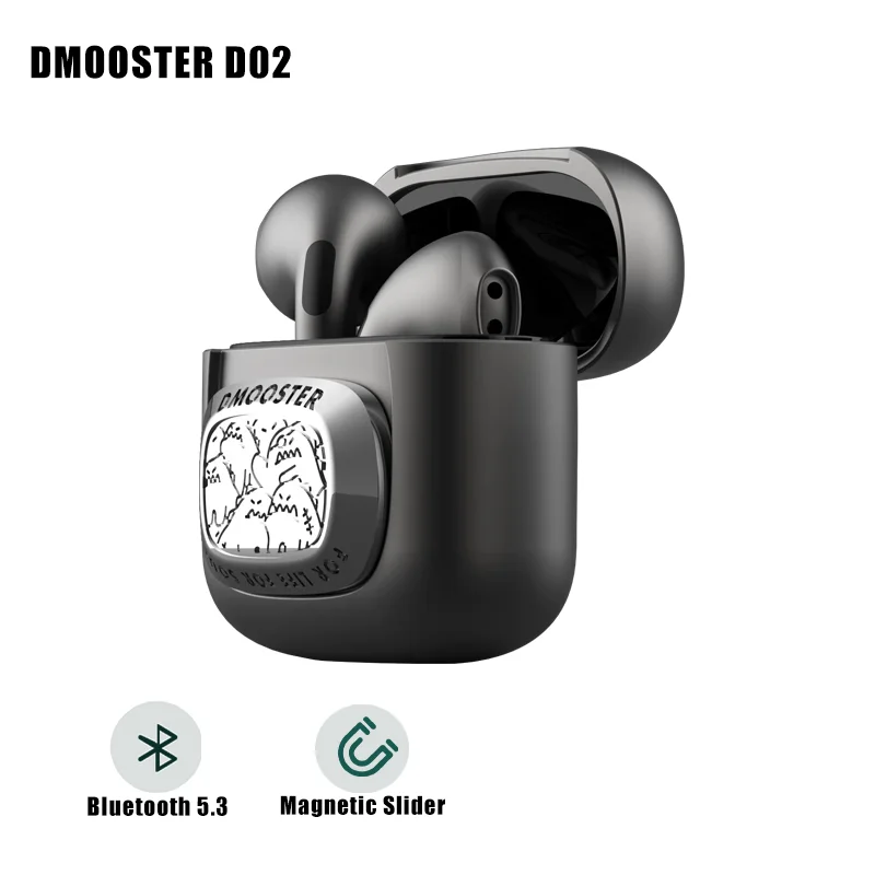 

DMOOSTER EDC D02 Wireless Bluetooth Headset Metal Body Relaxing Slider Design Switch Pressure