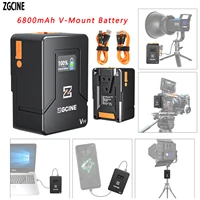 zgcine zg v99 v mount battery 6800mah power bank 14 8v v lock li ion batteries for sonyphotostudioled video light smartphone