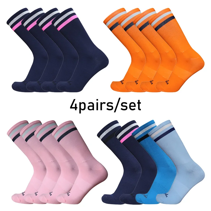 

Striped Cycling Socks Multiple Colors to Choose from Men Women Pro Bike Compression Sports Socks Road Runnin Calcetines Ciclismo