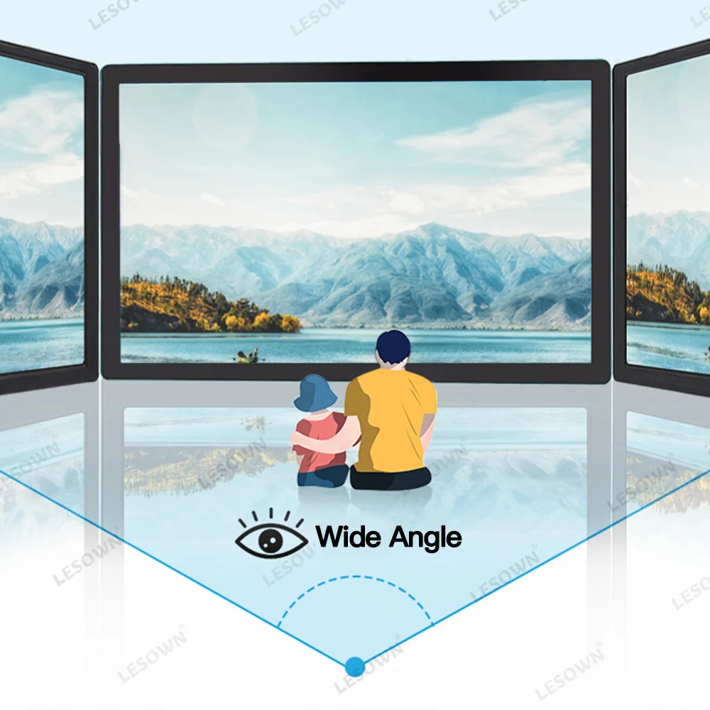 ЖК-монитор LESOWN 23 8 дюйма 1920x108 0 IPS Full HD VGA HDMI USB интерфейс VESA100 AC100-240 В