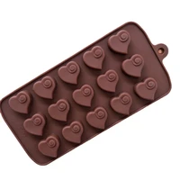 square silicone mold heart shaped chocolate pastry baking pan fondant mold diy cake decoration tool kitchen baking accessories