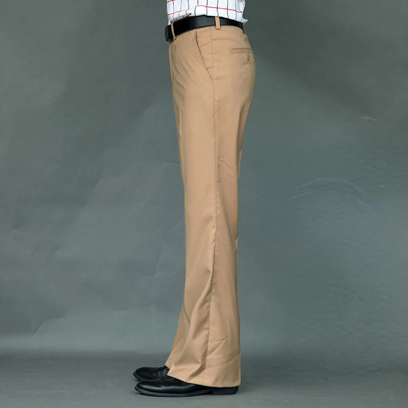 

2022 Men's Spring Autumn New High Waist Suit Pants Men Thin Straight Loose Trousers Male Formal Business Casual Pants A262