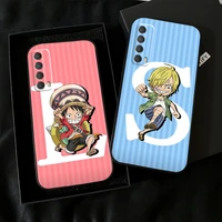 one piece anime phone case for huawei p smart z 2019 2021 p20 p20 lite pro p30 lite pro p40 p40 lite 5g carcasa back black