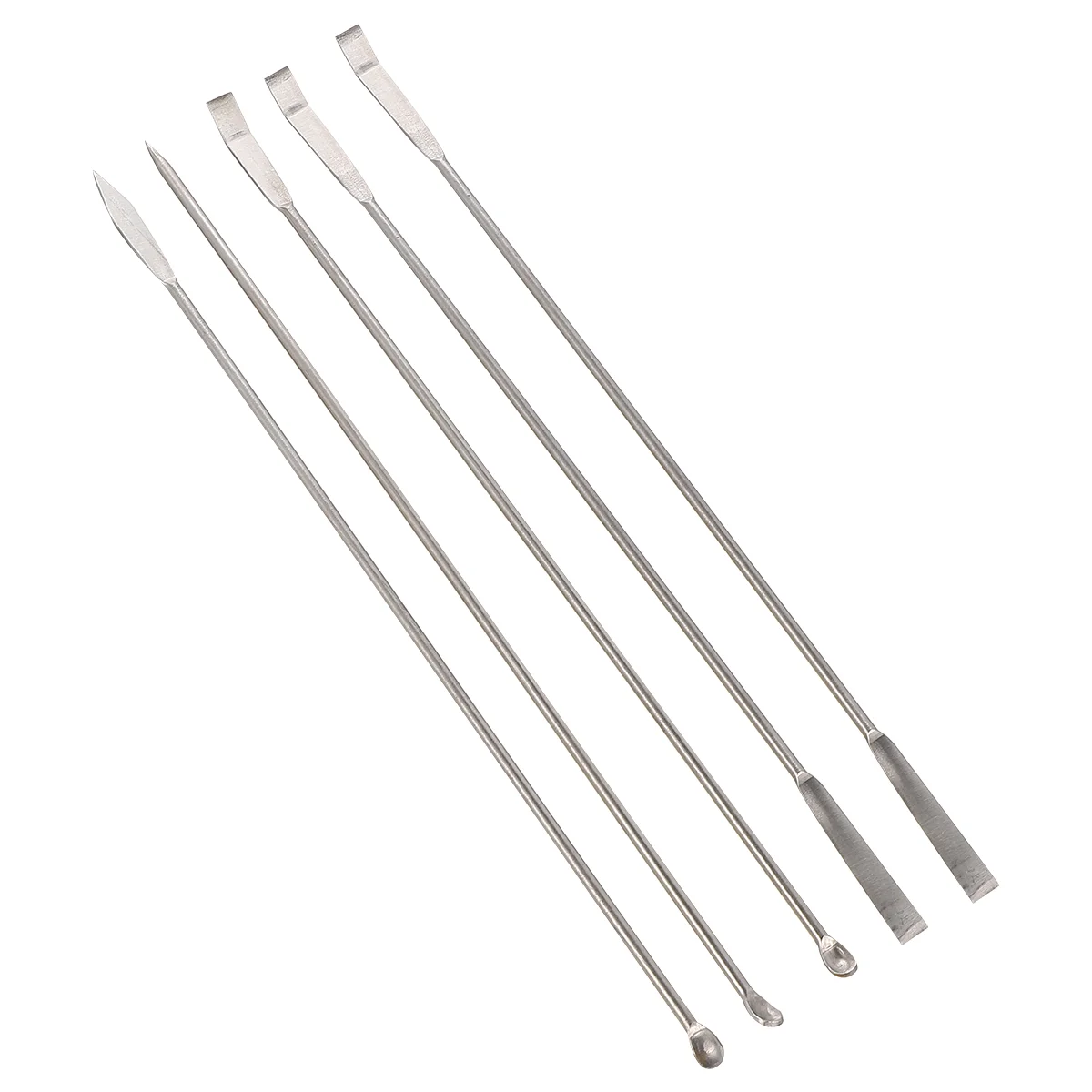 

5 Pcs Steel Spoon Reagent Scoop Reagent Spatula Laboratory Supplies Micro Spatula Reagent Spoon