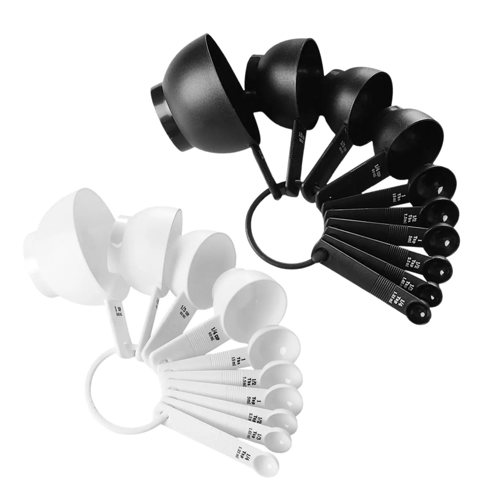 

Measuring Cups Set Of 10 Simply Modern Professional 10-pc PP Measuring Cups And Spoons Set With Handles Measuring Spoons Set