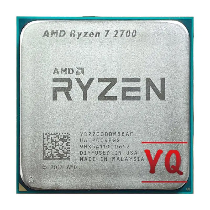 

Процессор AMD Ryzen 7 2700 R7 YD2700BBM88AF для ПК, центральный процессор для компьютера, 8 ядер, 16 Мб, 65 Вт, разъем AM4, 2700 ГГц