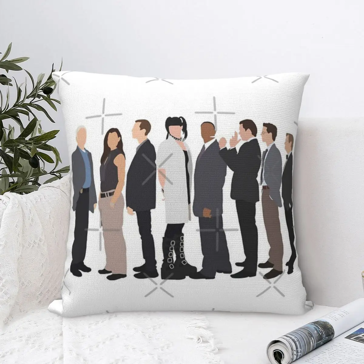 Наволочка для литого рисунка NCIS наволочка с молнией