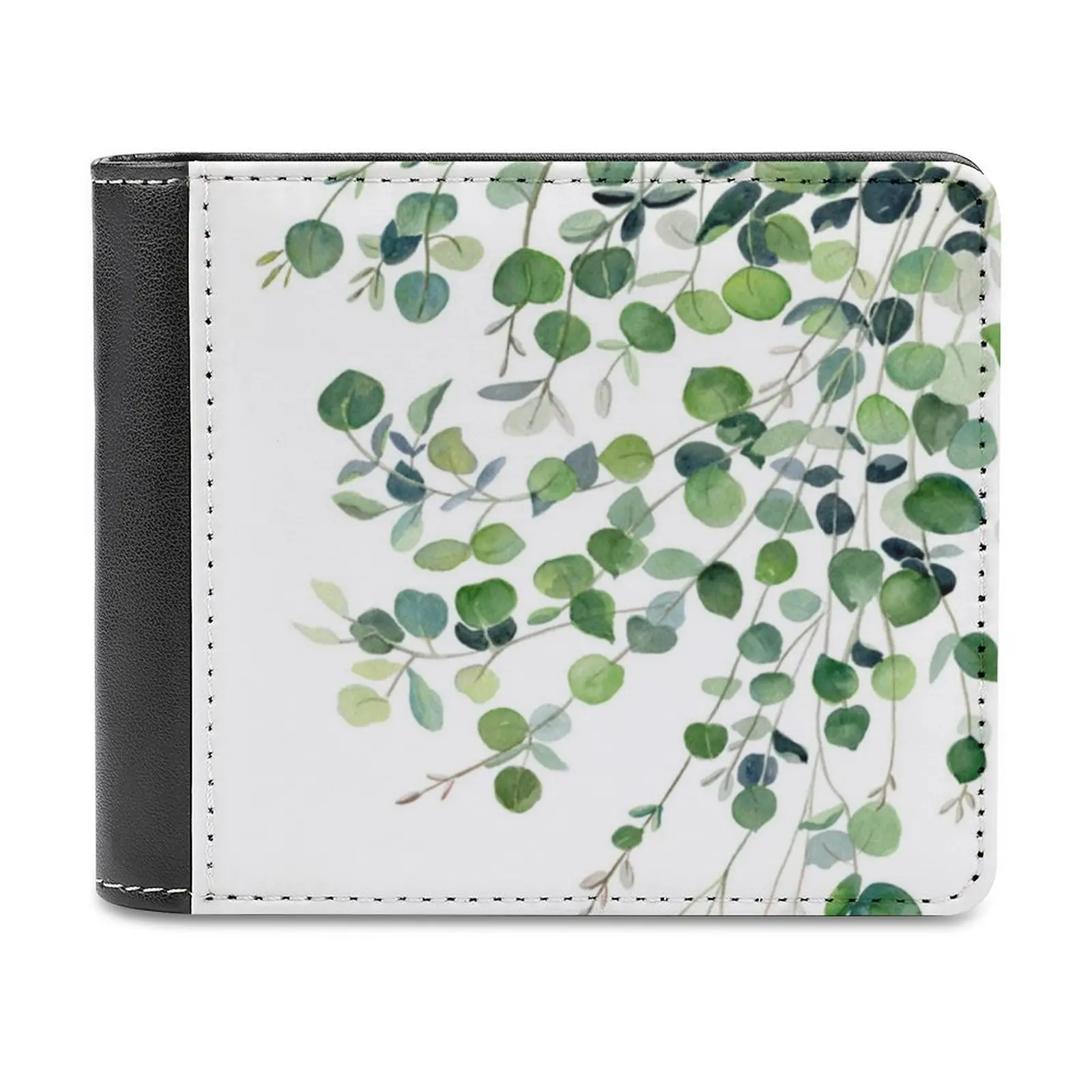 

Эвкалипт акварельные деловые мужские кошельки маленькие кошельки для денег новый дизайн долларовая цена Топ Бумажник эвкалипт акварель Ме...