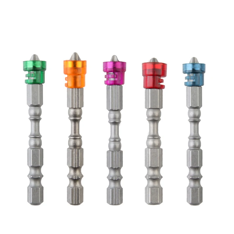 

5pcs/lot 65mm cross Screw Driver Set Hex Shank Single Head Power Tools PH2 Magnetic Screwdriver Bit