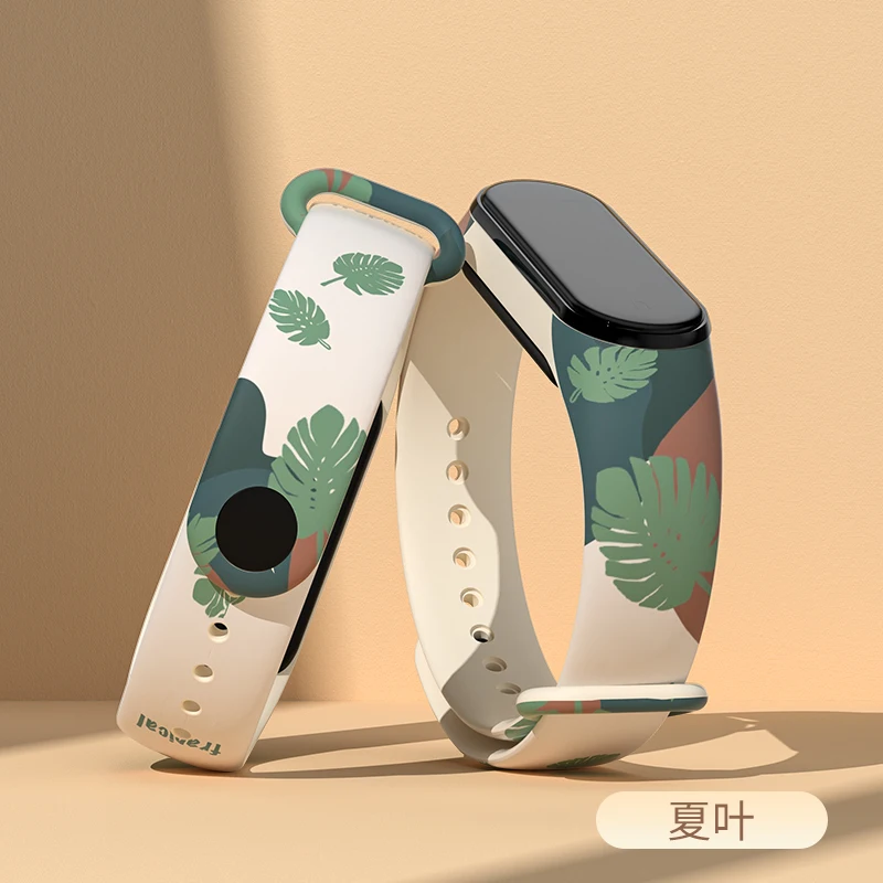 Фото Ремешок силиконовый для Xiaomi Mi Band 6 5 4 3 7, браслет для наручных часов Mi Band 3 4 band6 band7, аксессуары для умных часов, 15 мм №2