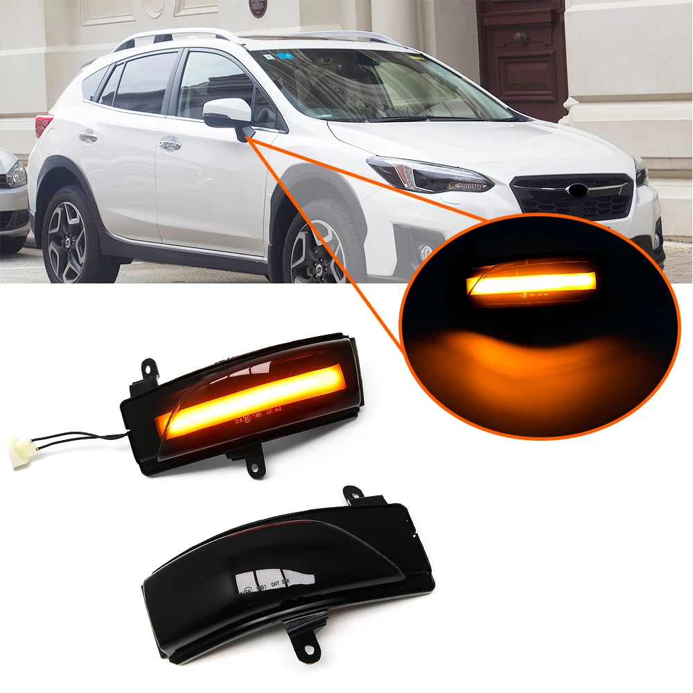 

JOGON Dynamic Turn Signal Light For Subaru Crosstrek XV 2013 2014 2015 - 2017 Side Mirror Light Blinker Indicator Lamp