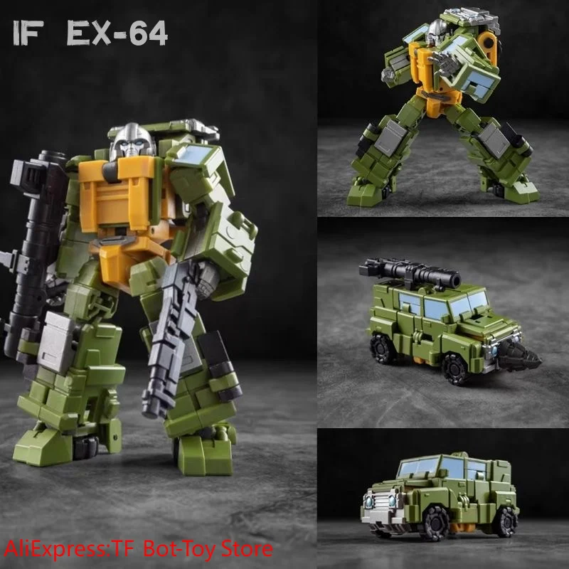 

【IN STOCK】Iron Factory Transformation IF EX-64 EX64 Brawn Resolute Defender Mini Action Figure Robot Gift Collection Toys