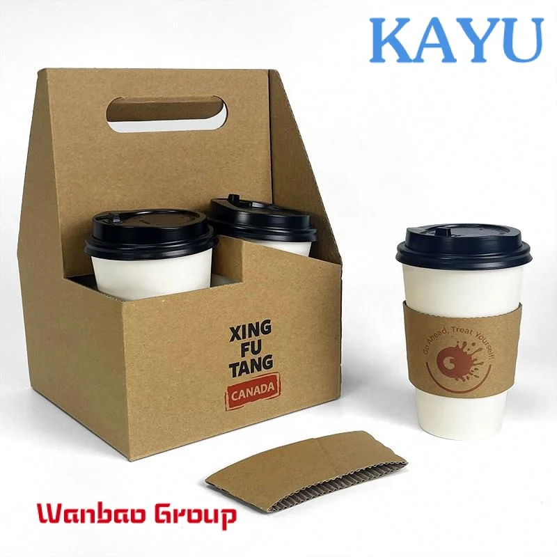 coffee cup holder sleeve fit for 8oz 12oz 16oz paper coffee cups takeaway portable bubble tea cup holder custom cupsleeves