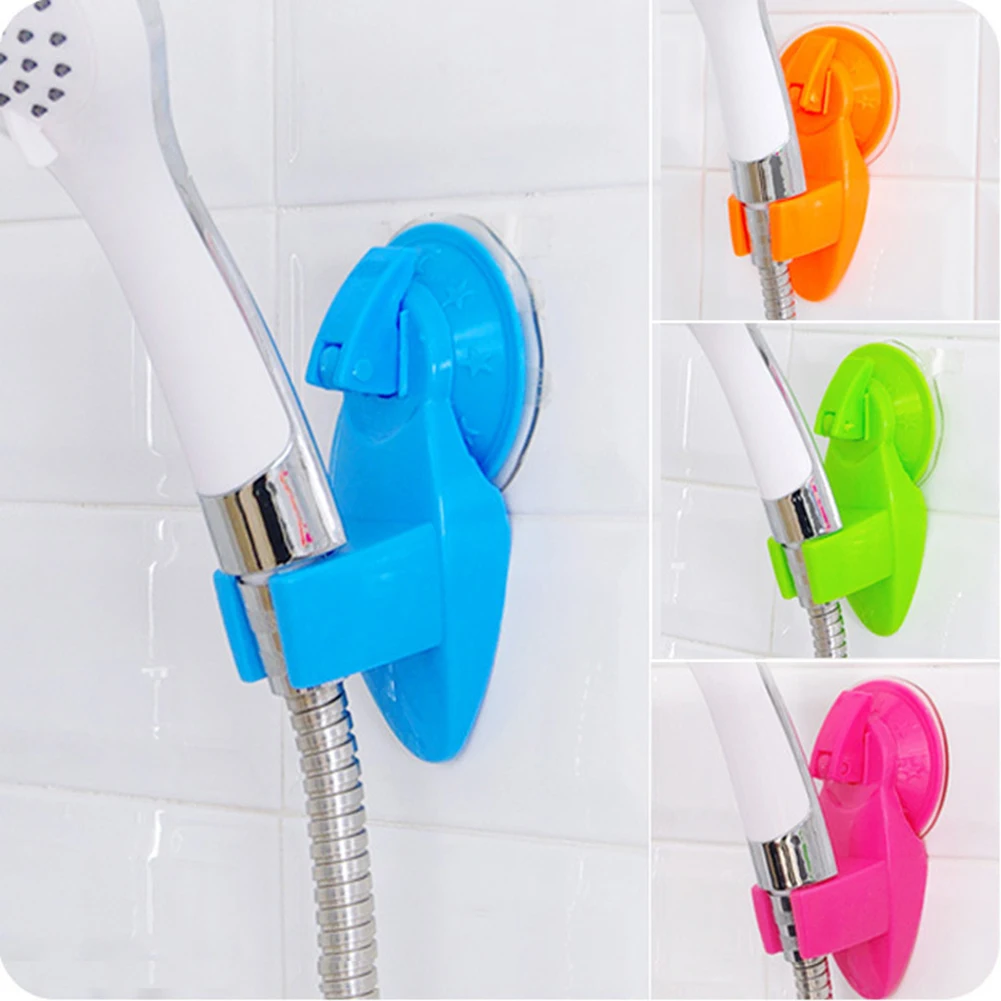 

Shower Head Holder Adjustable Fixed Bracket Sucker Showerhead Bracket Wall Mount Universal Shower Bracket Bathroom Accessories