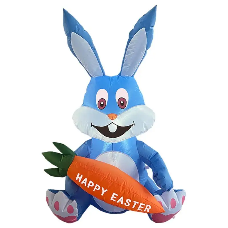 

Easter Blow Up Yard Decorations Easter Inflatable Outdoor Toys Easter Bunny With Carrot Outdoor Indoor Yard Garden Decorations