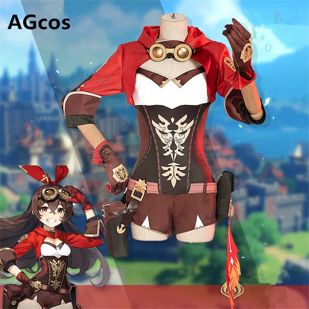 

AGCOS искусственная игра Genshin Impact наганохара Yoimiya в наличии милые рождественские костюмы для косплея костюмы