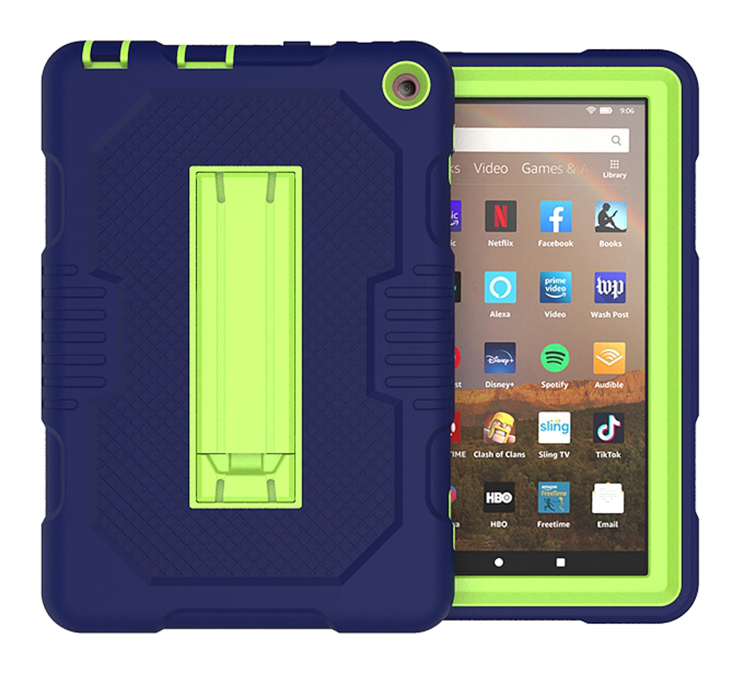 

Противоударный чехол для планшета Fundas для Amazon kindle Fire HD 8 2020 HD8 Fire HD 8 Plus 2020, Жесткий Чехол из ТПУ и силикона с подставкой