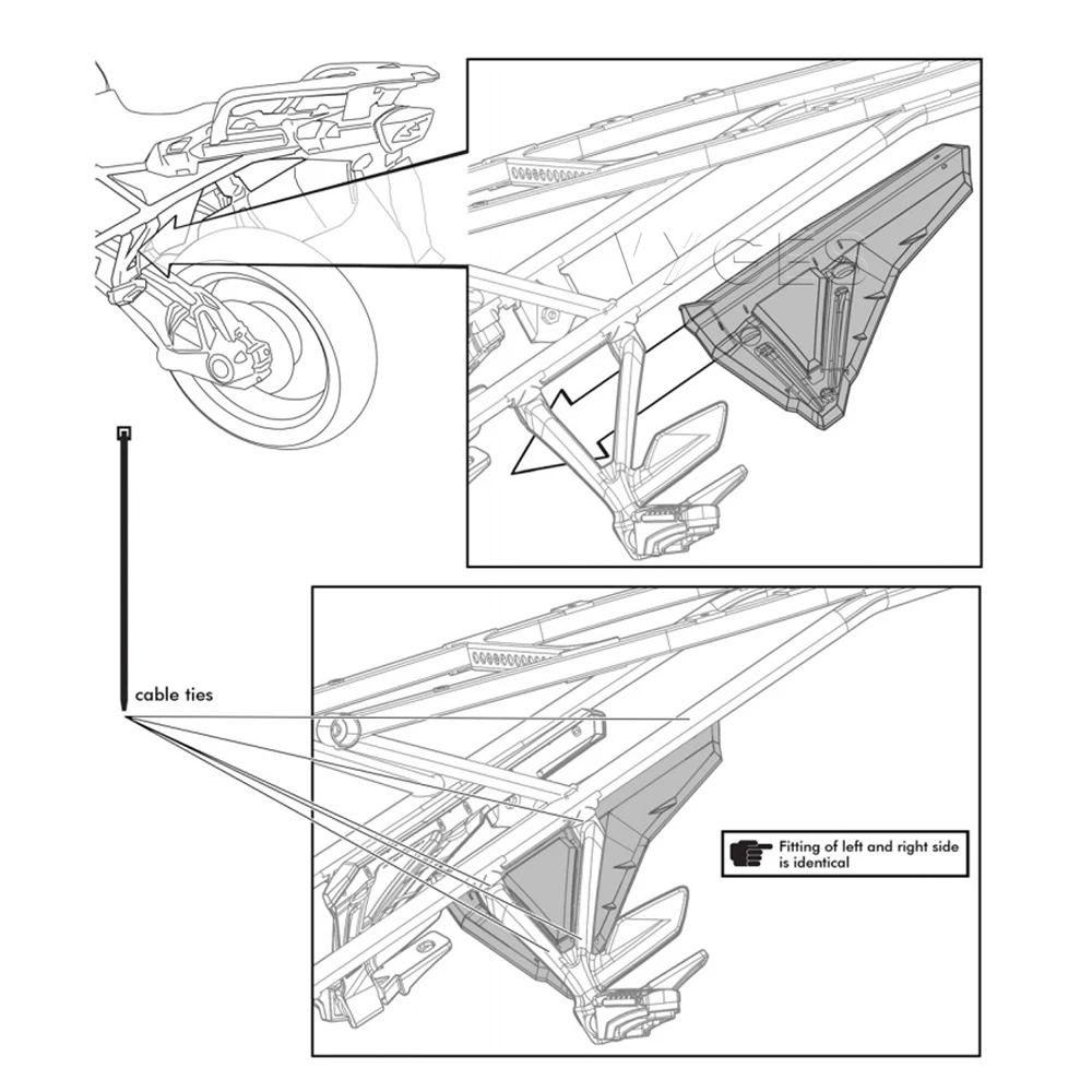 Пассажирская подставка для BMW R1250GS R1200GS LC Adv R 1250 GS 1200 защита от брызг крышка