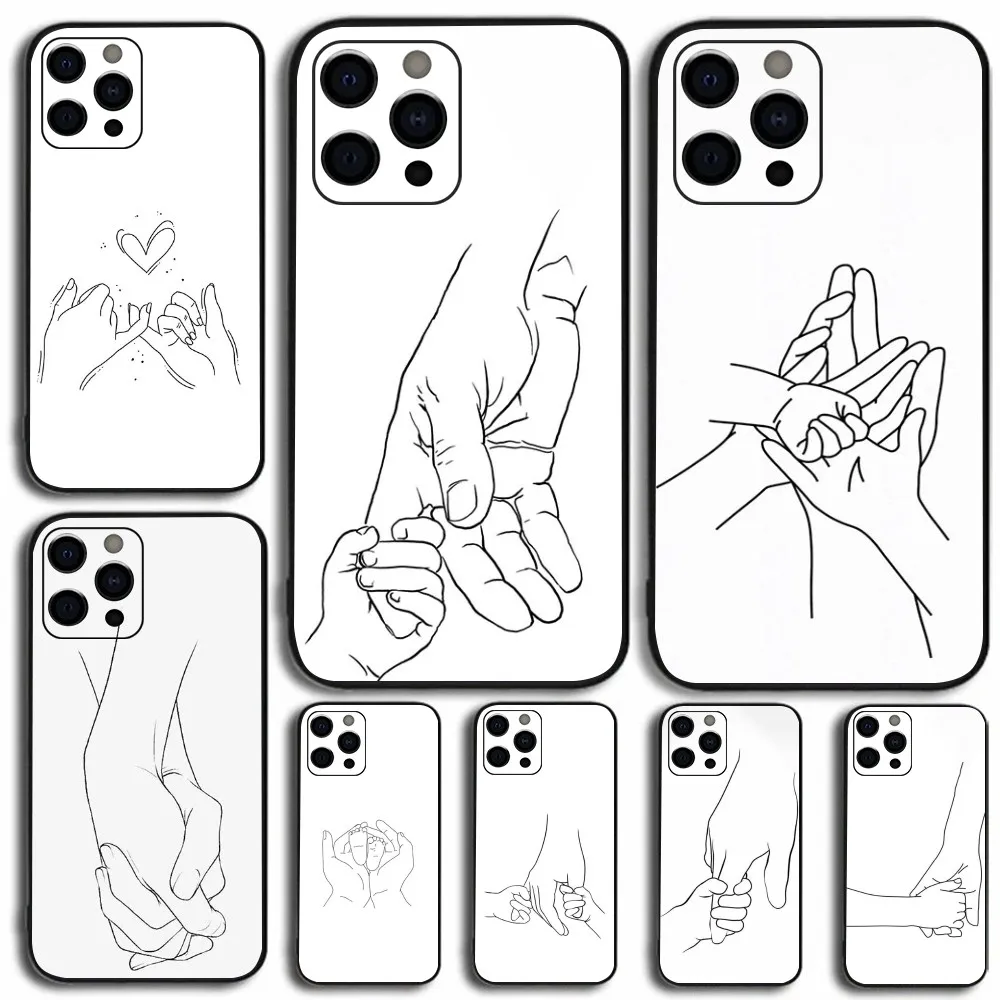 Чехол для телефона Мама дочь сын папа Apple iPhone 15 14 13 12 11 Pro X XS Max XR Plus мини-мягкий