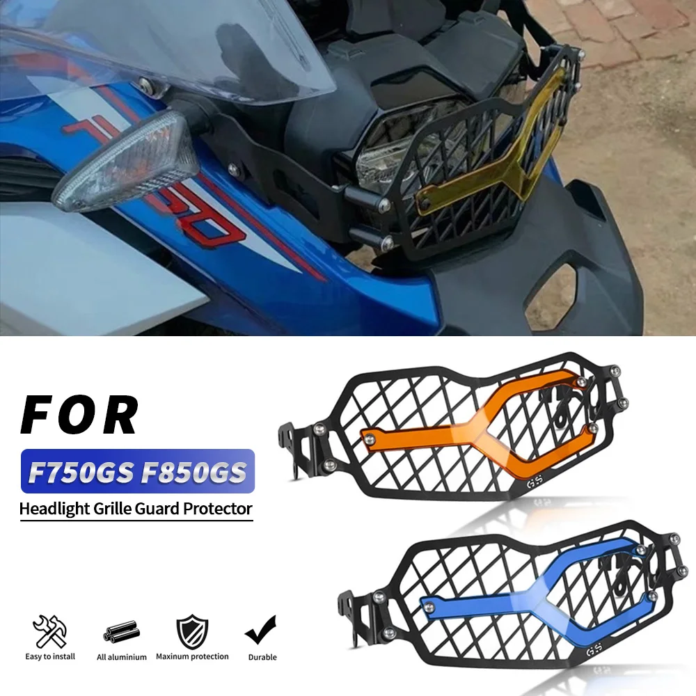 

Motorcycle Headlight bracket Headlamp Grille Grill Shield Guard Protector For BMW F750GS F850GS 2018 2019 2020 2021 Lamp Patch