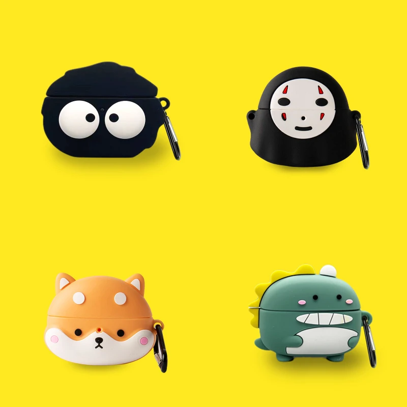 

Cute Cartoon Silicone Earphone Case For Redmi Buds3 lite Wireless headset Protector Case For Xiaomi Redmi Buds 3 lite with Hook