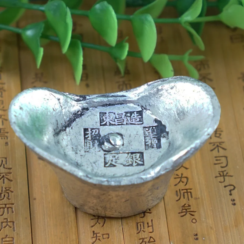 Фэн-шуй и домашний защитный амулет античный серебряный слиток Dongchang сделано из