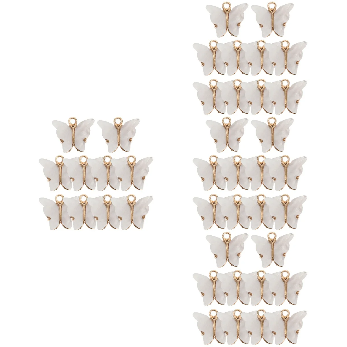 

40 pcs Butterfly Charms for Earrings Necklace Bracelet DIY Butterfly Pendants Jewelry Making Charms