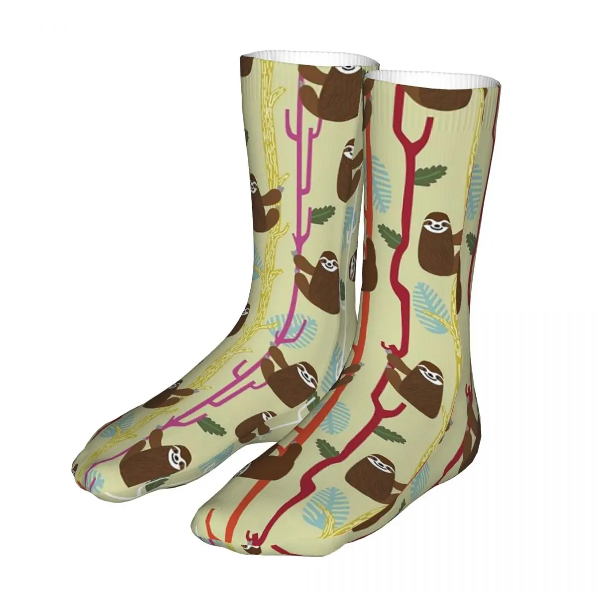 

Compression Sloth Pattern Women Socks 2022 Men Cute Animal Cycling Socks